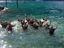 Erfrischendes Bad im Gardasee